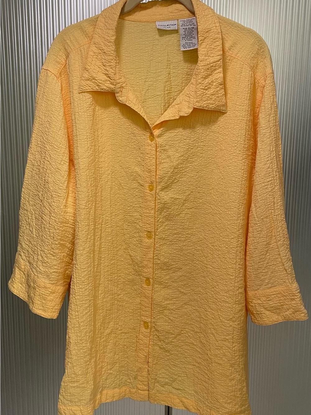 White Stag Plus Button up Collared 3/4 Sleeve Blouse Womens 22W/24W